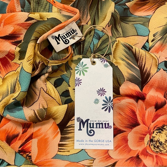 Show Me Your Mumu Lo Lace Up Mini Dress in Johnny and the Band - Picture 6 of 6